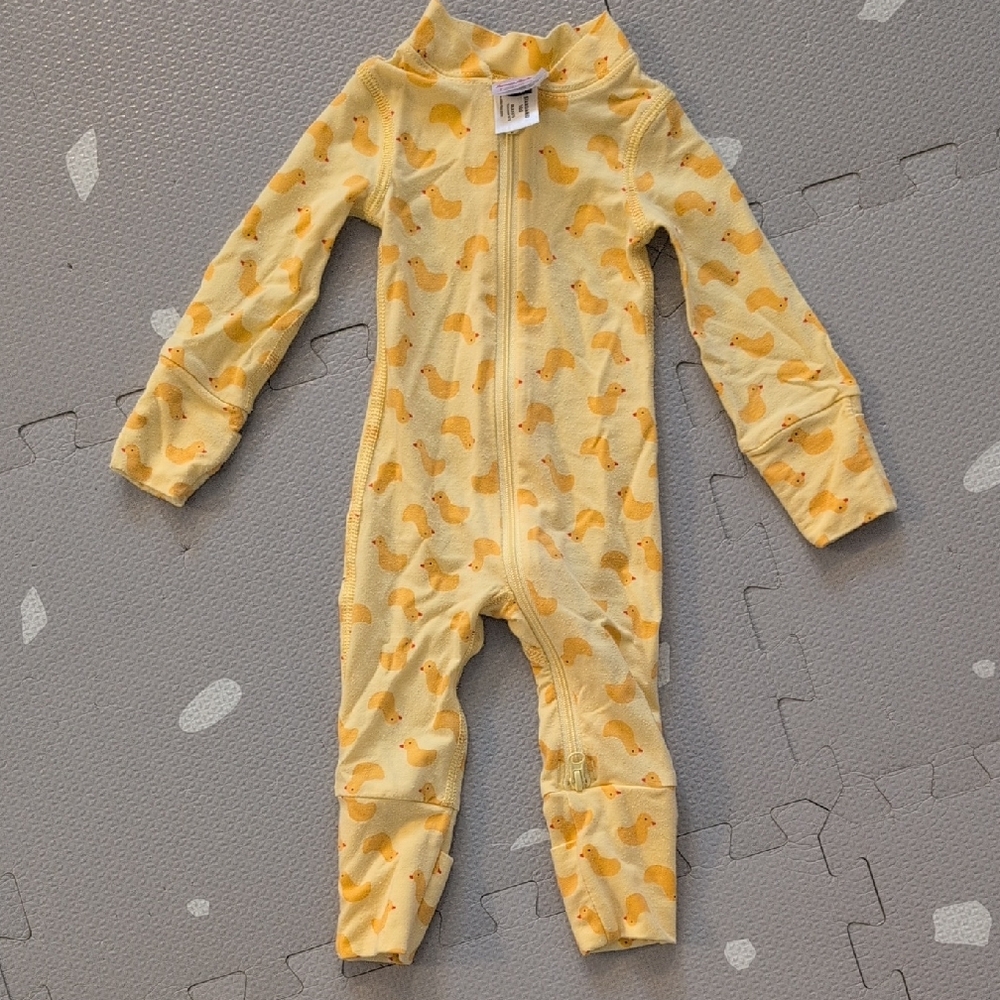 Hanna Andersson Yellow Duck Print Hanna Soft Pajamas